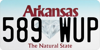 AR license plate 589WUP