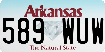 AR license plate 589WUW