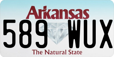 AR license plate 589WUX