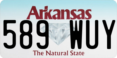 AR license plate 589WUY