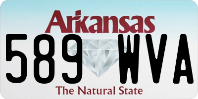 AR license plate 589WVA