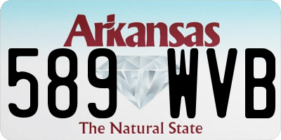 AR license plate 589WVB
