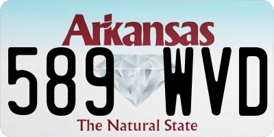 AR license plate 589WVD