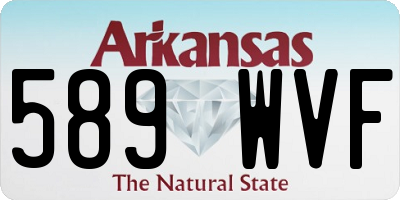 AR license plate 589WVF