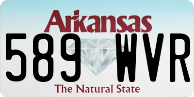 AR license plate 589WVR