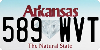 AR license plate 589WVT