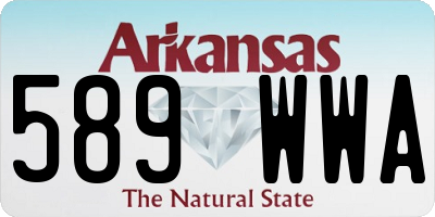 AR license plate 589WWA