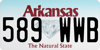 AR license plate 589WWB