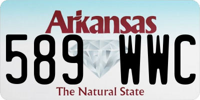 AR license plate 589WWC