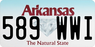 AR license plate 589WWI