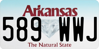 AR license plate 589WWJ