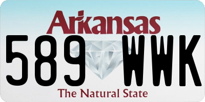 AR license plate 589WWK