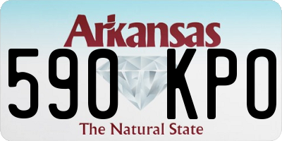 AR license plate 590KPO