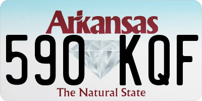 AR license plate 590KQF