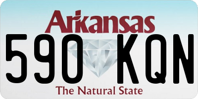 AR license plate 590KQN