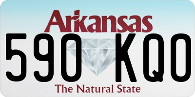 AR license plate 590KQO