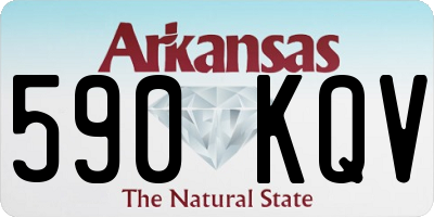 AR license plate 590KQV