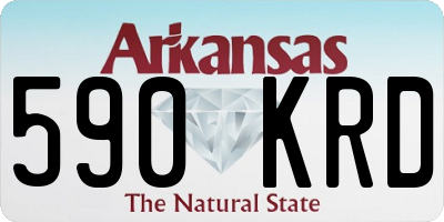 AR license plate 590KRD