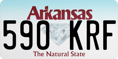 AR license plate 590KRF