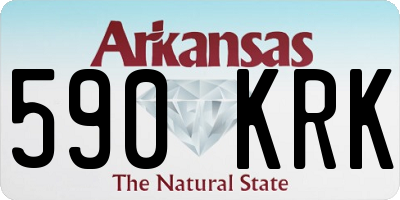 AR license plate 590KRK