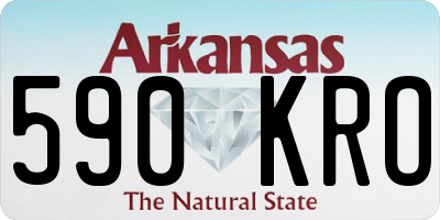 AR license plate 590KRO
