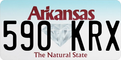 AR license plate 590KRX