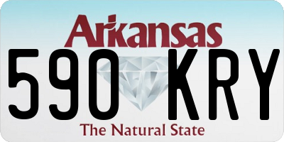 AR license plate 590KRY