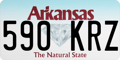 AR license plate 590KRZ
