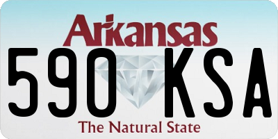 AR license plate 590KSA