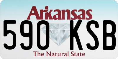 AR license plate 590KSB