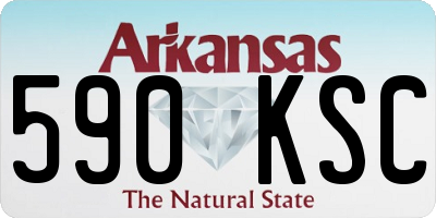AR license plate 590KSC