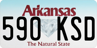 AR license plate 590KSD