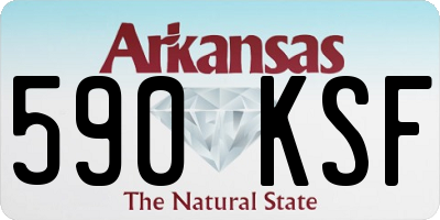 AR license plate 590KSF