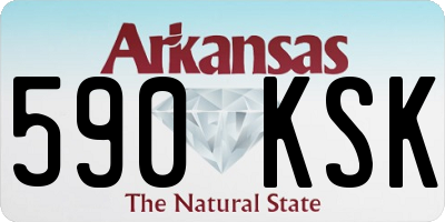 AR license plate 590KSK