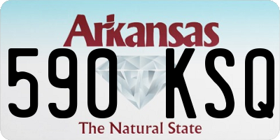 AR license plate 590KSQ