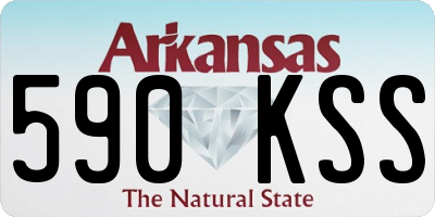 AR license plate 590KSS