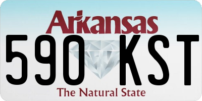 AR license plate 590KST