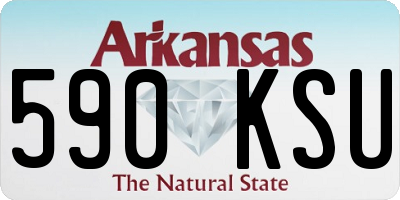 AR license plate 590KSU