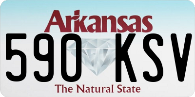 AR license plate 590KSV