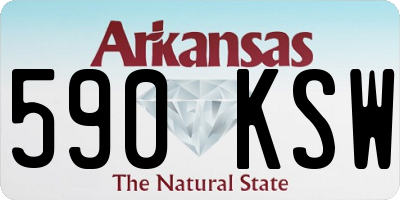 AR license plate 590KSW
