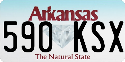 AR license plate 590KSX