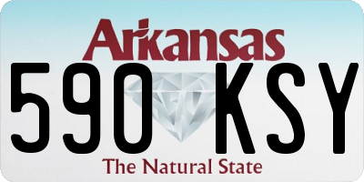 AR license plate 590KSY