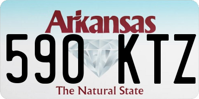 AR license plate 590KTZ