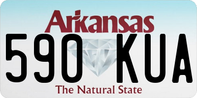 AR license plate 590KUA
