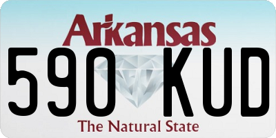 AR license plate 590KUD