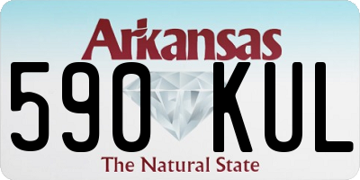 AR license plate 590KUL