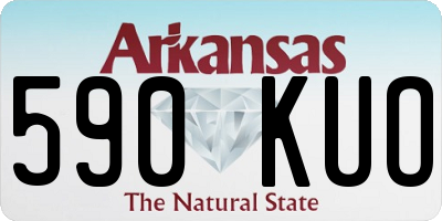AR license plate 590KUO