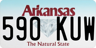 AR license plate 590KUW