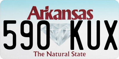 AR license plate 590KUX