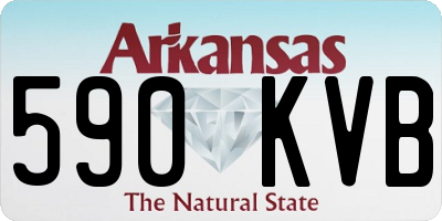 AR license plate 590KVB